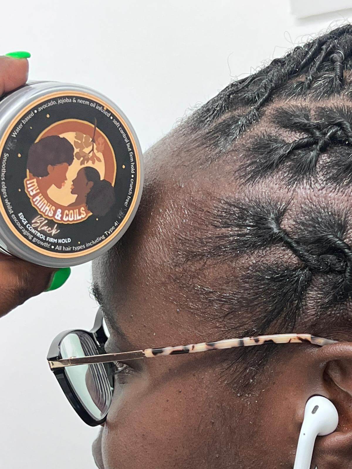 black edge control on dreadlocs | my kinks and coils