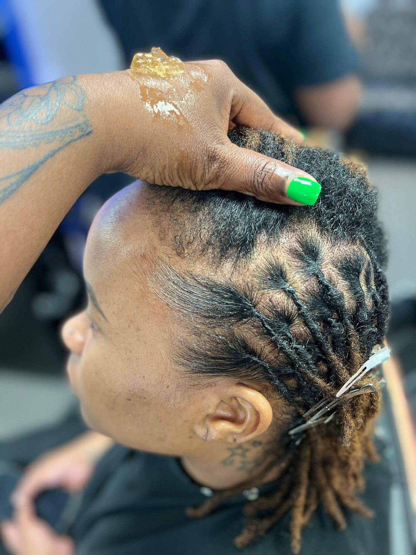 clear edge control on dreadlocs | my kinks and coils